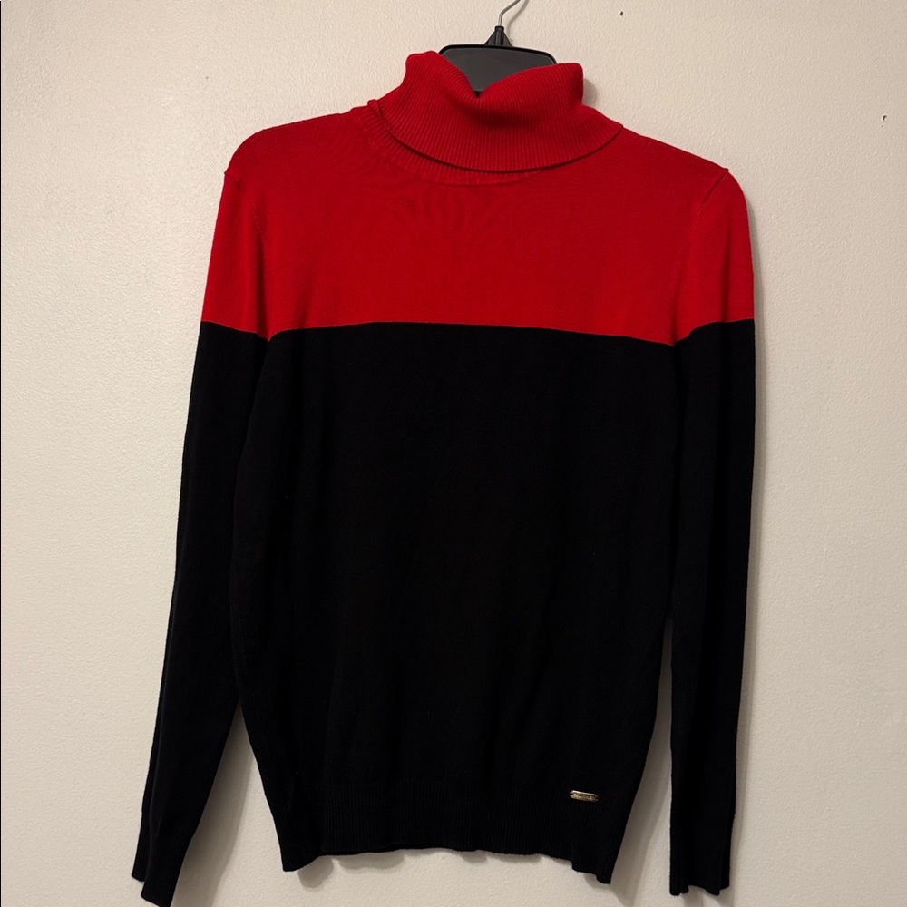 Calvin Klein Bold Red and Black Sweater